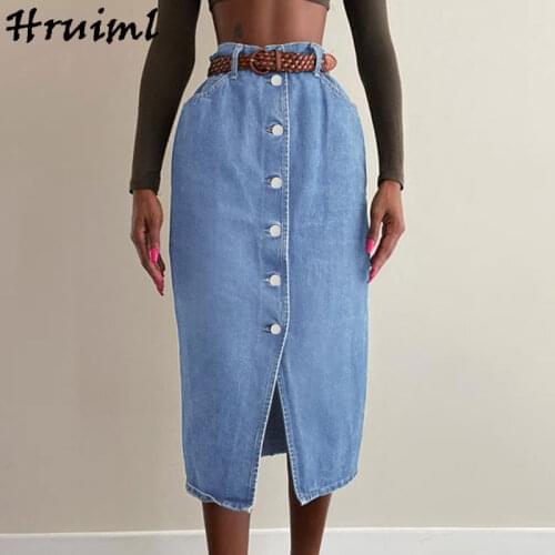 Lslaica Denim Skirts For Women