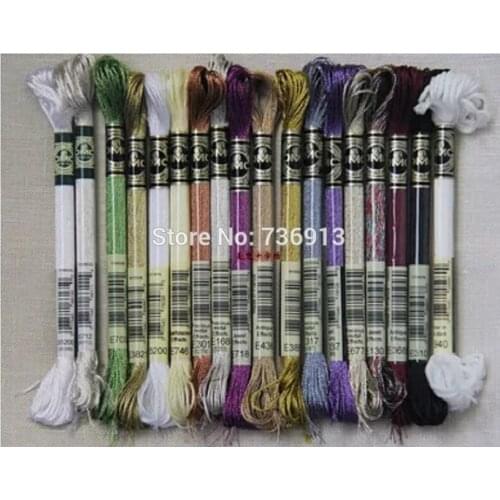 DMC Metal Floss Thread Embroidery / Cross Stitch Yarn Floss Thread