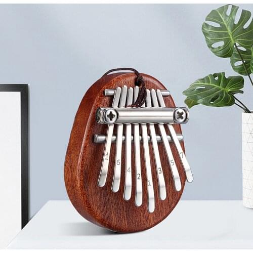 8 Key Mini Kalimba Exquisite Finger Thumb Piano Marimba Musical Good Accessory Pendant Gift