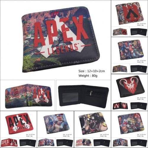 New Arrival Women Anime Cartoon Wallet Game Apex Legends Men Wallets Short Purse for Young