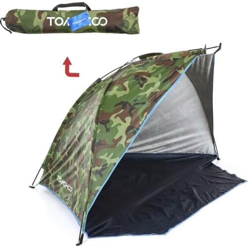 Portable Outdoor Beach Shade Tent Fishing Camping Tent UV Protection Pop Up Tent Sun Shade Awning Hiking Travel Shelter