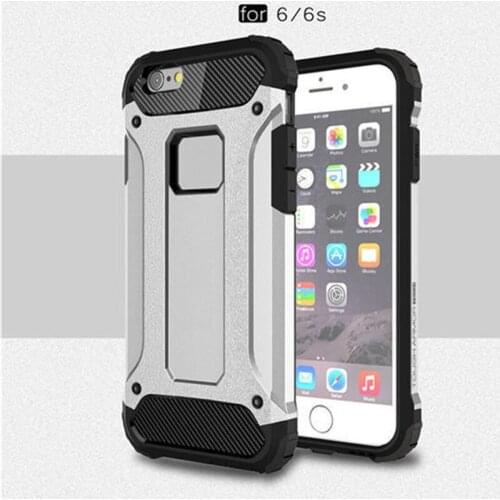 Strong Hybrid Tough Shockproof Armor Phone Back Case for Iphone 6s Hard Rugged Impact Resistance Cover Case