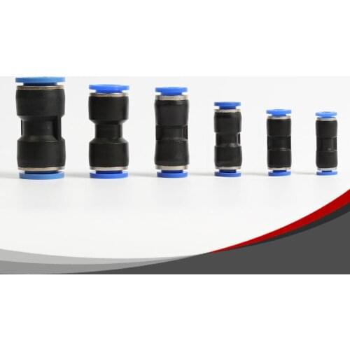 Straight joint, pu4 / pu6 / pu8 / pu10 / pu12 / pu16, two-way, straight joint