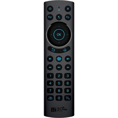 Wireless Ergonomic Design Remote Control Bluetooth-Compatible Voice 2.4G Remote Control for TV Box G20BTS PLUS