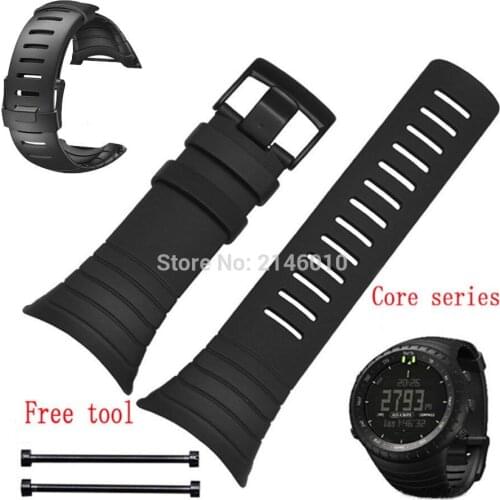 Rubber Replacement Watch Band Strap For SUUNTO CORE SS014993000 SS013336000 T1 T1C T3 T3C T3D T4C T4D SS012801000 SS012804000