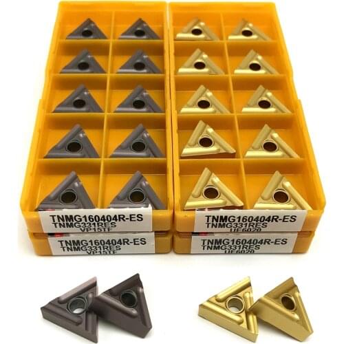 TNMG160404R ES VP15TF External Turning Tool carbide inserts metal lathe tools CNC inserts TNMG 160404R turning insert Hard Alloy