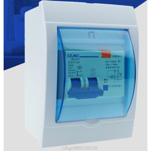 Waterproof Electrical Distribution Box Home Switch Protective Case for 2-3/3-4 Ways Wall Mounted Circuit Breaker Au04 20