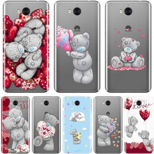 Back Cover For Huawei Y5 Y6 Y7 Prime 2017 2018 Y9 2019 Soft Silicone Tatty Teddy Kawaii Phone Case For Huawei Y3 Y5 Y6 II Y7 Pro