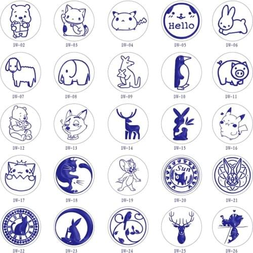 Animal Bear Stamp Head Custom DIY Elk Elephant Heads Wax Seal Totem Stamps Postage Journal Wedding Date Arts Gifts Envelope