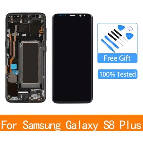 Super AMOLED For Samsung Galaxy S8 plus LCD Touch Screen Digitizer G955 G955F G955A G955T G9550 display screen Show perfect