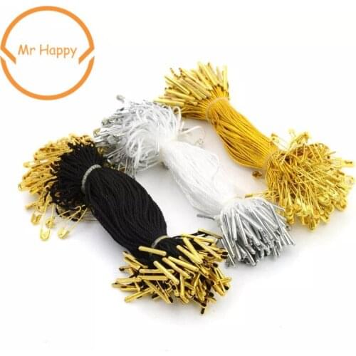 High Quality 100pcs 8cm Length Gold Lines Loop Pins Security Loop Tag Fasteners Price Tag Fastener