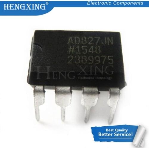 2pcs/lot AD827 AD827JN AD827JNZ DIP-8 Audio Fever Dual Op Amp Amplifier In Stock
