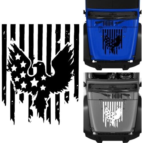 American flag eagle creative fun car stickers hood side door racing stripes modified vinyl car stickers car Accessories