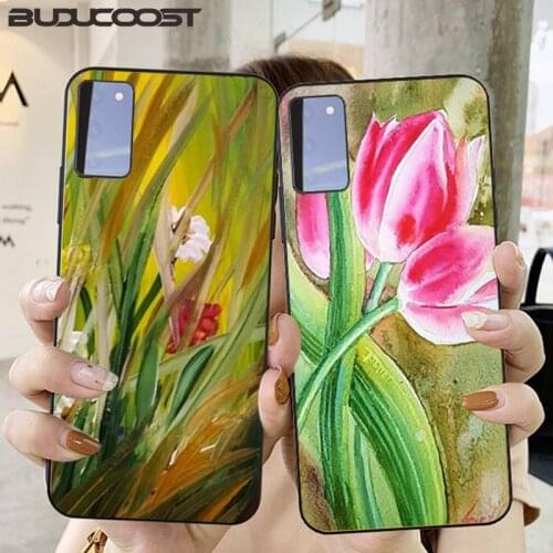 Artistic flower hand drawn Phone Case for Samsung S6 S7 edge S8 S9 S20 S21 S30plus ultra S21/S30 S10-5G lite 2020 S10E
