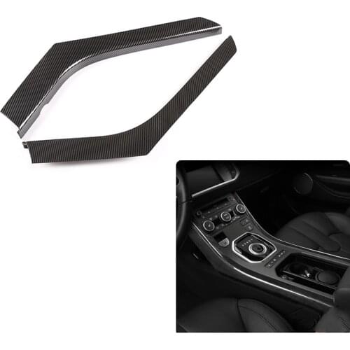 Car Carbon Fiber Grain Center Console Decoration Strips for Land Rover Range Rover Evoque 2012-2018