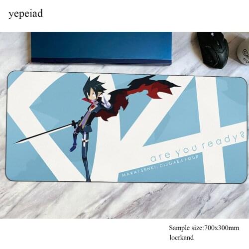 Disgaea mats New arrival gaming mouse pad big 700x300x4mm keyboard mousepad thick notebook gamer accessories padmouse mat