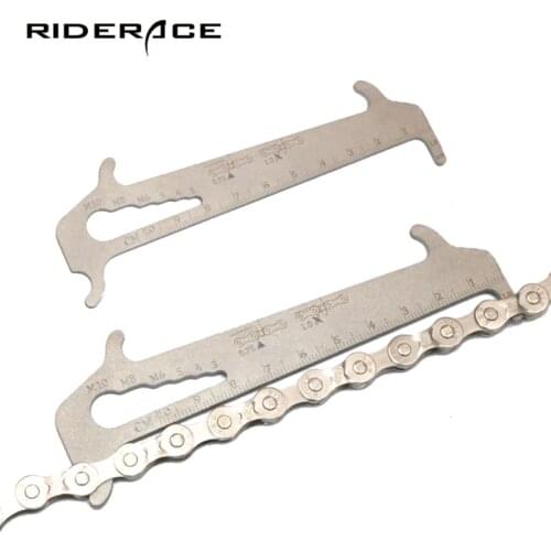 Bicycle Chain Wear Checker Indicator Stainless Steel Card Gauge Measurement Ruler Cycling Repair Tools MTB Bike Accessories