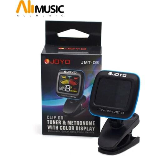 JOYO JMT-03 Portable Guitar Tuner Metronome Digital Tuner Clip Mic for Chromatic Guitar Bass Ukulele Violin
