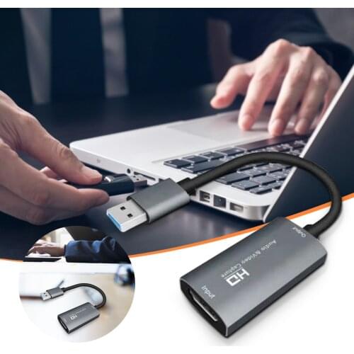 Z29 4K Video Capture Card USB3.0 to HDMI card Video Grabber Record Box for PS4 Game DVD Camcorder Camera Recording Live Streamy