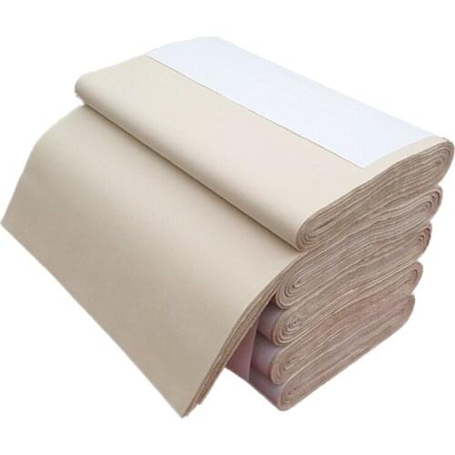 Chinese Xuan Paper Traditional Bamboo Pulp Rice Paper Thicken Half Ripe Xuan Paper Calligraphy Painting Supply Rijstpapie 100pcs