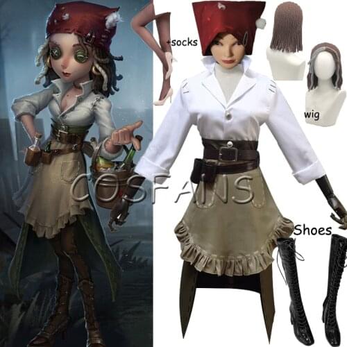 Hot Game Identity V Cosplay Demi Bourbon Barmaid Cosplay Costume Skin Women Girls Halloween Party Carnival Costumes Bartender