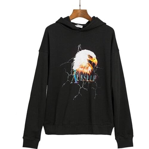New High 2021 Men Luxury classic bald eagle ASKYURSELF Hoodies Hoody hooded Sweatshirts velvet Cotton Drake Thicken Fleece #064