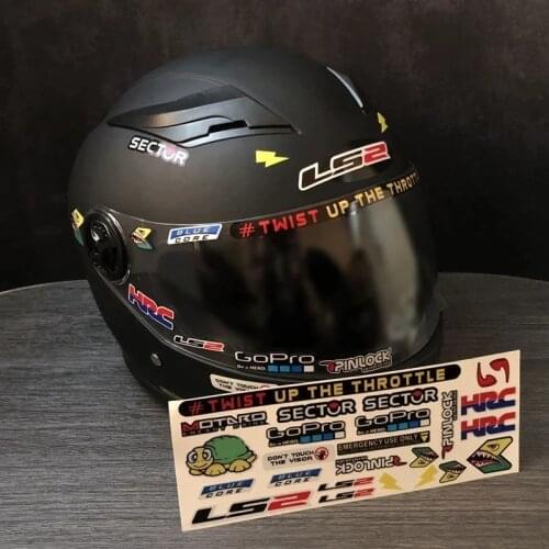 NEW 3M Car Styling Decorative Helmet Decal Lens Visor MOTO GP label Races Reflective Stickers For AGV SHOEI HJC Arai LS2 EVO JDM