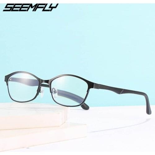 Seemfly Finished Myopia Glasses Women Men Anti Blue Rays Shortsighted Eyeglasses -1.0 -1.5 -2.0 -2.5 -3.0 -3.5 Unisex Eyewear