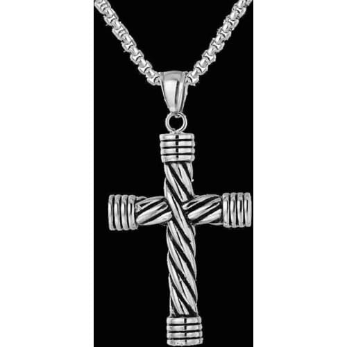 Religious Jesus Cross Necklace for Men Fashion and sweet Cross Pendent with Chain Necklace Jewelry Gifts for Men