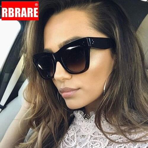 RBRARE Vintage Square Women Sunglasses Brand Design Retro Colorful Leopard Fashion Cat Eye Sun Glasses Female Eyewear UV400