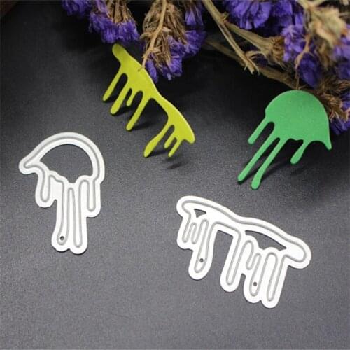 SCD264 Blood Drops Metal Cutting Dies For Scrapbooking Stencils DIY Album Cards Decoration Embossing Folder Craft Die Cuts Tool