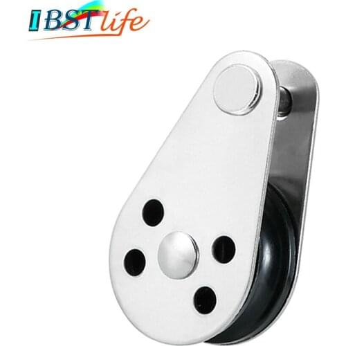 BSET MATEL Stainless Steel 316 Pulley Blocks Rope Runner Kayak Boat Accessories Canoe Anchor Trolley Kit for 2mm to 8mm Rope