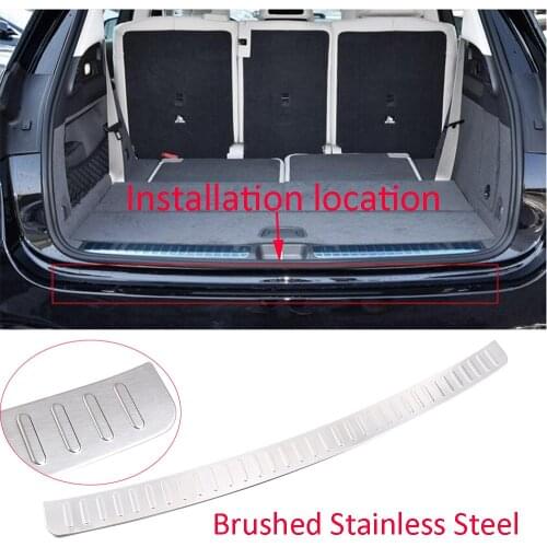 Steel Outer Rear Bumper Scuff Guard Plate Cover For Mercedes Benz GLE 2020