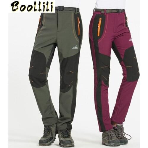 Warm Waterproof Windproof Winter Pants Men 2020 Thermal Outdoor Camping Quick Dry Soft Shell Trousers