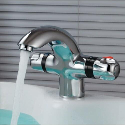 Thermostatic basin mixer bathroom thermostatic basin faucet water mixer tap thermostatic mixer