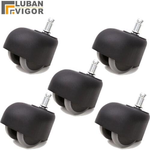 Quiet Caster ,PU wheels, Computer chair, boss chair casters ,Card spring type, Bread wrap-around wheels ,Furniture Caster