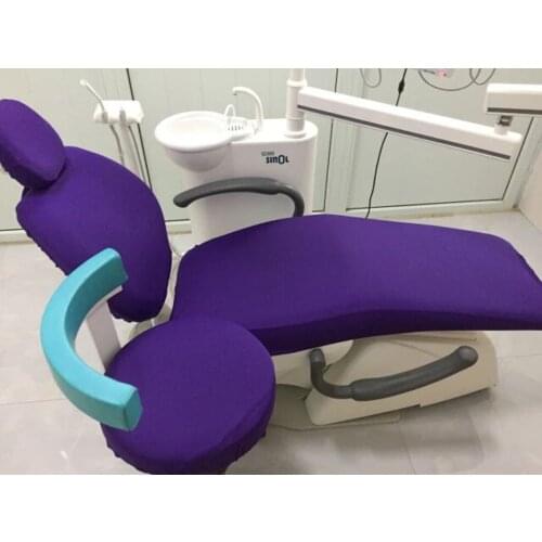 Dental Purple Chiar Cover Cloth Dentist Stool Protector Sleeves Washable