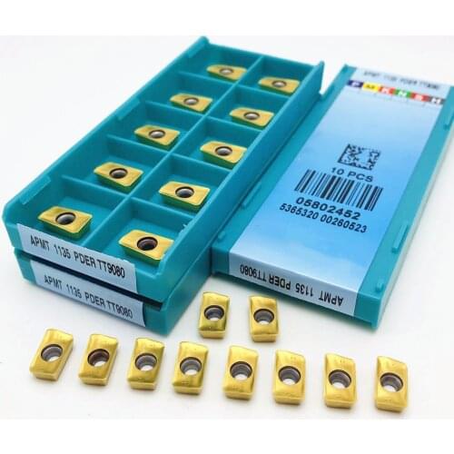 APMT1135 APMT1135 PDER TT9080 high quality CNC turning tool carbide blade milling blade CNC lathe tools APMT 1135 turning tool
