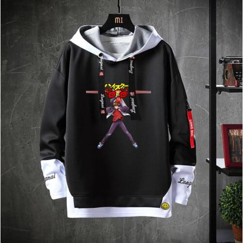 Anime High School DxD Hooded Teenagers Cartoon Costume Hoodies Unisex Casual Fake Two-Piece Sweatshirt jacket coat