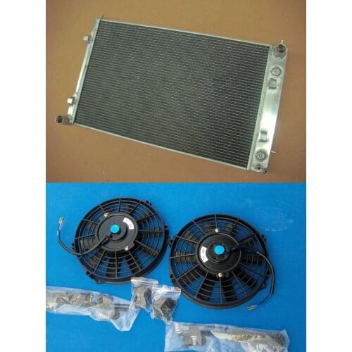 High Quality Aluminum Radiator & 2* Fans For HOLDEN COMMODORE VY V8 2002-2004 2002 2003 2004
