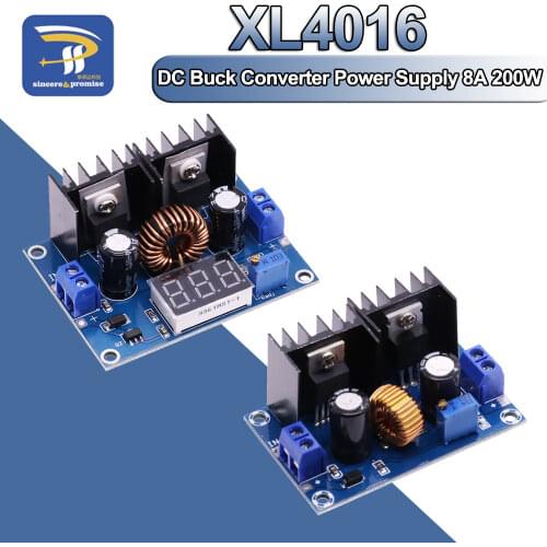 XL4016 LED Voltmeter PWM Adjustable 4-36V To 1.25-36V Step-Down Board Module Max 8A 200W DC-DC Buck Converter Power Supply