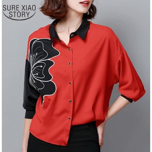 Fashion Casual Long Sleeve Blusas Mujer De Moda Embroidery Women Shirts Floral Turn-down Collar Women Blouses Plus Size 6010 50