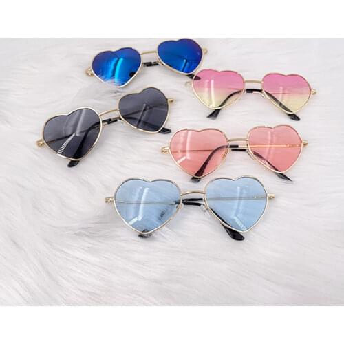 Ladies Heart Shaped Sunglasses metal Women Brand Designer Fashion Rimless Clear Ocean Lenses Sun Glasses