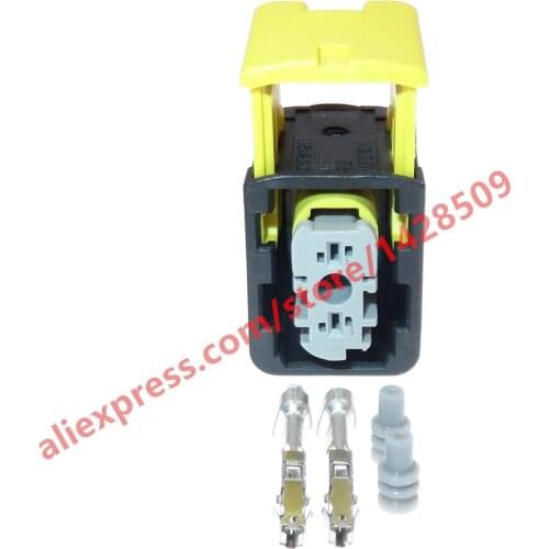 5 Sets 2 Pin 1.5mm 2-1418448-2 Automotive Waterproof Connector Car Wire Harness Connector Plug
