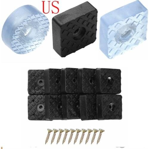10Pcs Chair Leg Pads Floor Protectors for Furniture Legs Non Slip Feet Pads Table leg Covers Square/Round Bottom Anti-Slip Pads
