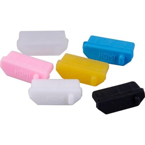 10pcs/pack Silicone Anti Dust Plug Stopper Universal Dustproof USB Port HDMI Interface Cover For Laptop PC