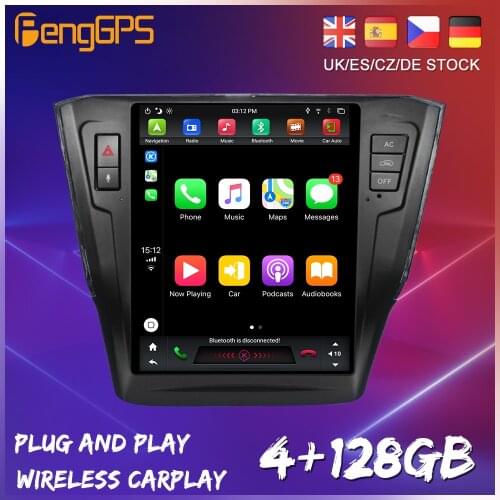 128GB Android 9.0 Tesla Style Vertical Big Screen For Volkswagen VW Passat 2015- 2018 CarPlay GPS Radio Auto Stereo Head Unit