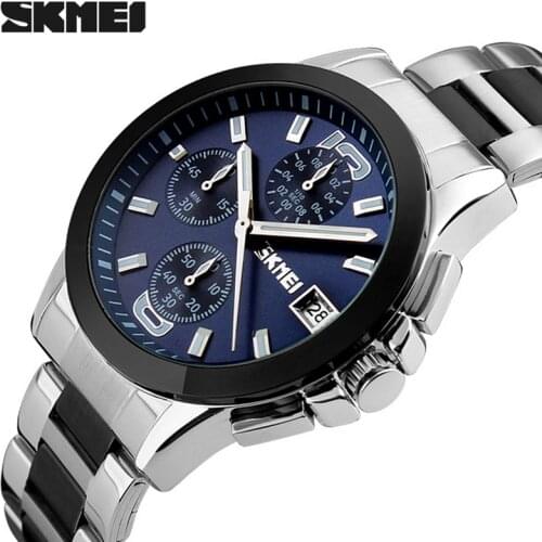 2019 Mens Watches Fashion Top Brand Luxury Men Casual Sport Wristwatch Chronograph Business Quartz-Watch Relogio Masculino SKMEI