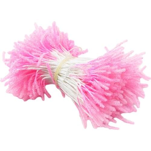 300pcs Multicolor Flower Stamens Double Buds Artificial Flower for Craft Flower Making Cake Decor Trimming Hat Scrap Booking