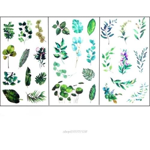 6Pcs Leaves Resin Sticker Epoxy Resin Mold Frame Fillers Material Jewelry Making JY21 21 Dropshipping